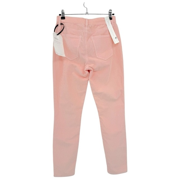 CURRENT/ELLIOTT The High Waist Stiletto Corduroy Pant Color Crystal Pink Size 28 - Picture 3 of 11